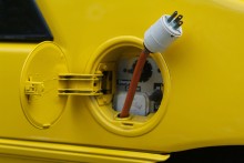 yellow electric vehicle