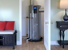 Heat Pump Water Heater in living room