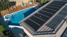 house with solar for pool