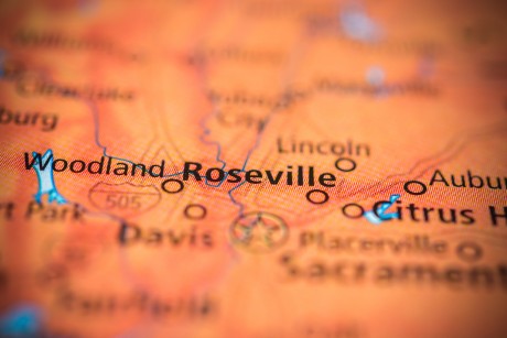 roseville california map