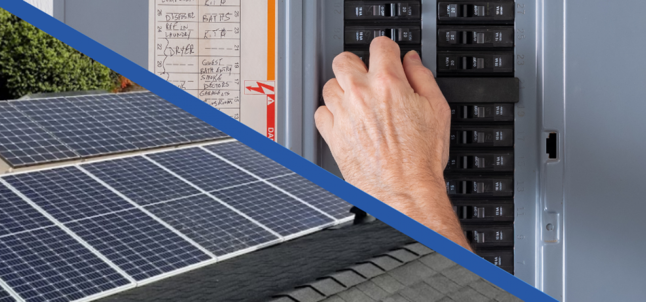Solar panels and electrical panel upgrade replacement