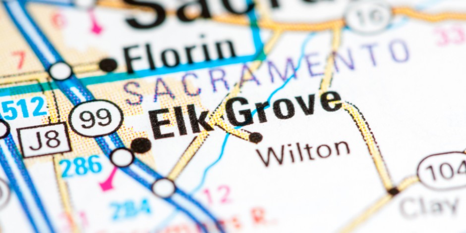 elk grove city california map